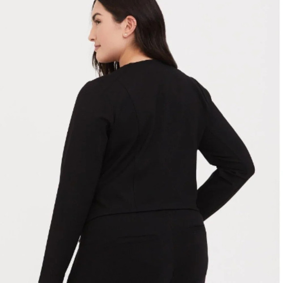 Torrid Black Premium Ponte Moto Jacket - Picture 4 of 11